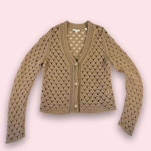 Vince wool/cashmere Crochet Cardigan